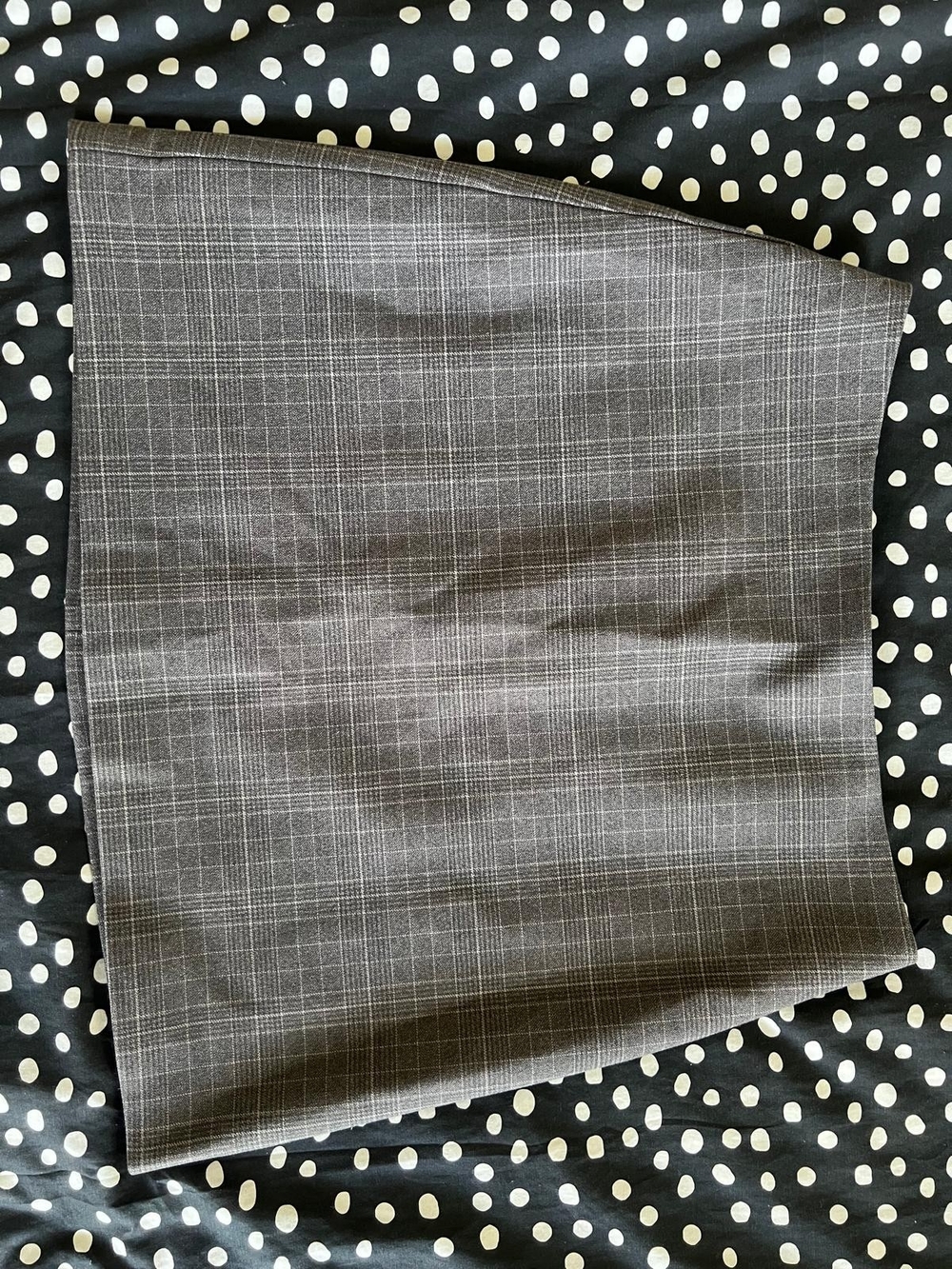 Wilfred Gray Windowpane Mini Skirt